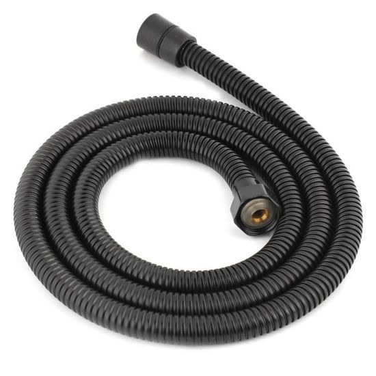 1.5 m tuyau de douche noir mat haute pression en acier inoxydable 360  ​​pivotant tuyau flexible accessoire de salle de bain pour - Cdiscount  Bricolage