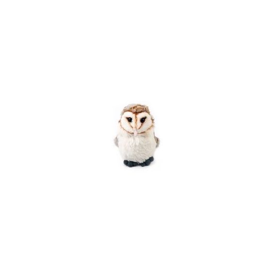 Peluche Chouette effraie réaliste de 27 cm par Living Nature