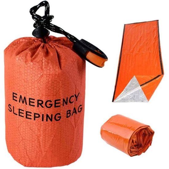 Urgence Survie Sac De Couchage bivouac imperméable couvertures Outdoor Survival Gear 
