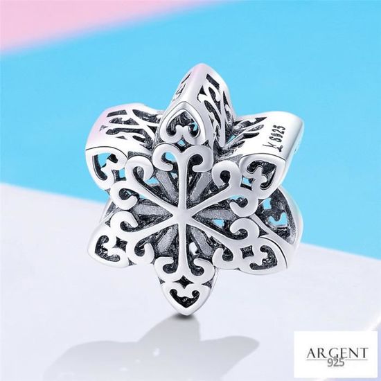 Charms Compatible Pandora Bracelet Argent 925 Charme Breloque flocon de neige élégant Achat