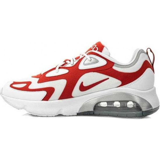 Basket Nike AIR MAX 200 Homme Blanc Lacets Blanc Cdiscount Chaussures