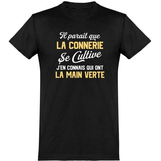 Tee shirt homme humour | Cadeau imprimé en France | 100% coton, 185gr ...