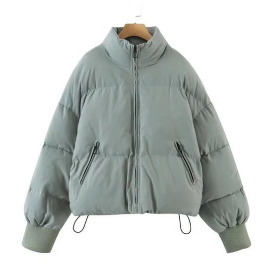 Doudoune Hiver Femme Matelassée Zippée Avec Capuche Amovible - Mi-longue, Légère, Taille Asiatique (prévoir Plus Grand) - 8