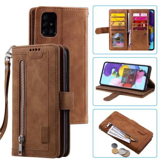 Etui pour Samsung Galaxy S20 FE 6.5" brun Housse téléphone portable