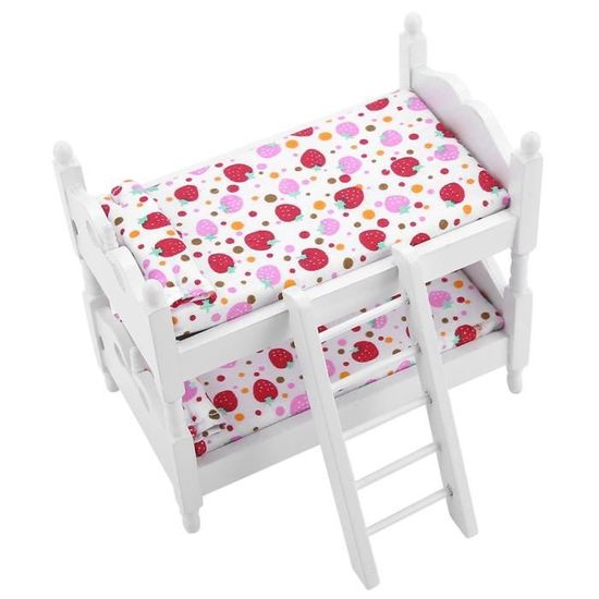 Lit De Poupée Bébé Pliable Rouge à Points Blancs - Poussette Et Berceau Jouet Pour Enfants 3 Ans Et Plus