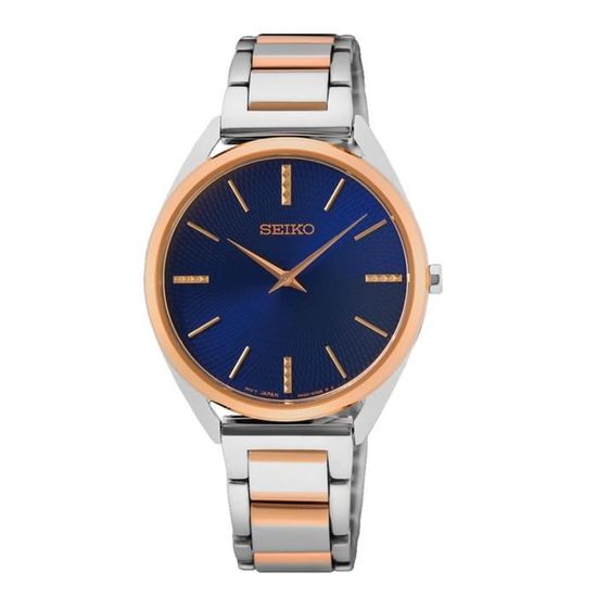 Montre Seiko Quartz Dorée Pour Femme - État Comme Neuve, Cadran Blanc Ovale