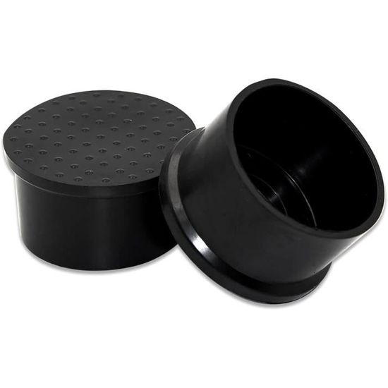 Lot De 4 Embouts Ronds 12 Mm – Pour Chaises, PVC Noir, Anti-bruit Et Anti-rayures !