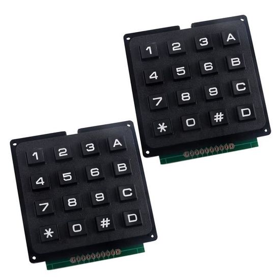 Lot De 5 Micro-commutateurs Clavier Matriciel 2x4 | 8 Boutons Indépendants, Module Clavier Pour Microcontrôleurs Arduino, Raspberry Pi