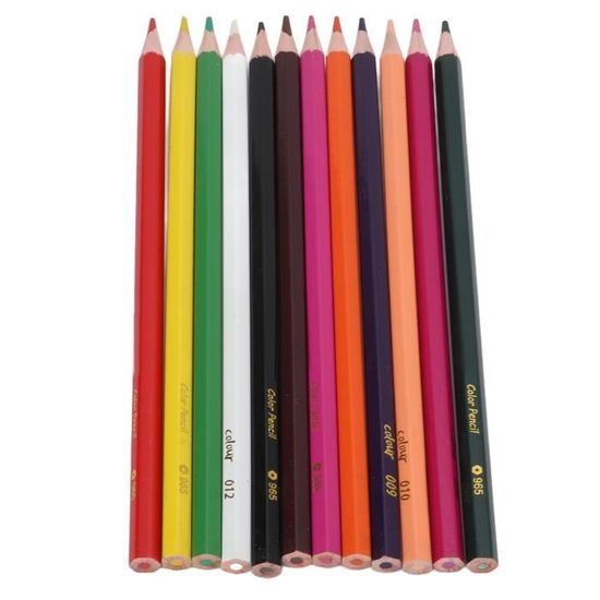 ICEPAPA, 15 pièces crayon de couleurs enfants 12 couleurs en 1, crayon de couleu