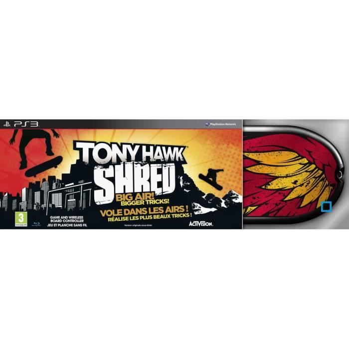 PACK TONY HAWK SHRED / jeu PS3