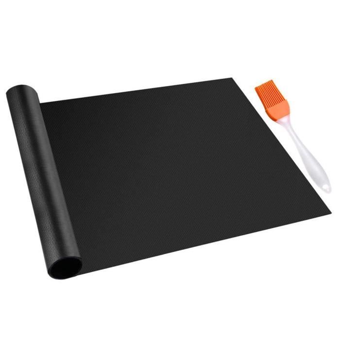 Tapis de gril antiadhésif pour brosse à barbecue parfait pour la cuisson sur un ensemble résistant à la chaleur au gaz ts9013