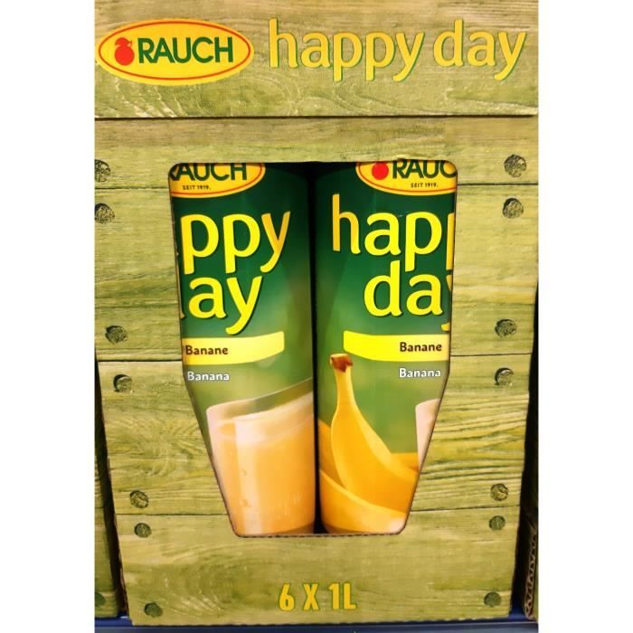 Rauch Happy Day banane jus de fruit 6 x 1l