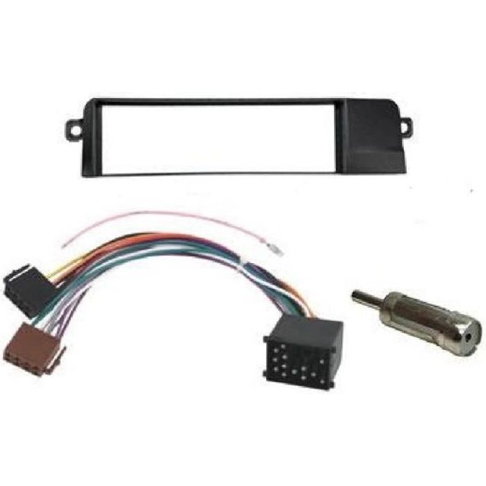 Kit Adaptateur Autoradio 1Din BMW Serie 3 E46 98-03 + ISO + FM