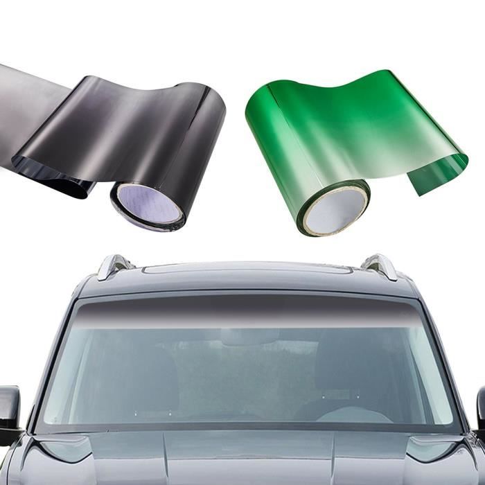 Film de teinte de voiture pare-brise - Bande de pare-soleil pour fenêtre, pare-brise UV, décalq - Modèle: 90cm150cm - ANQCFSYA02015