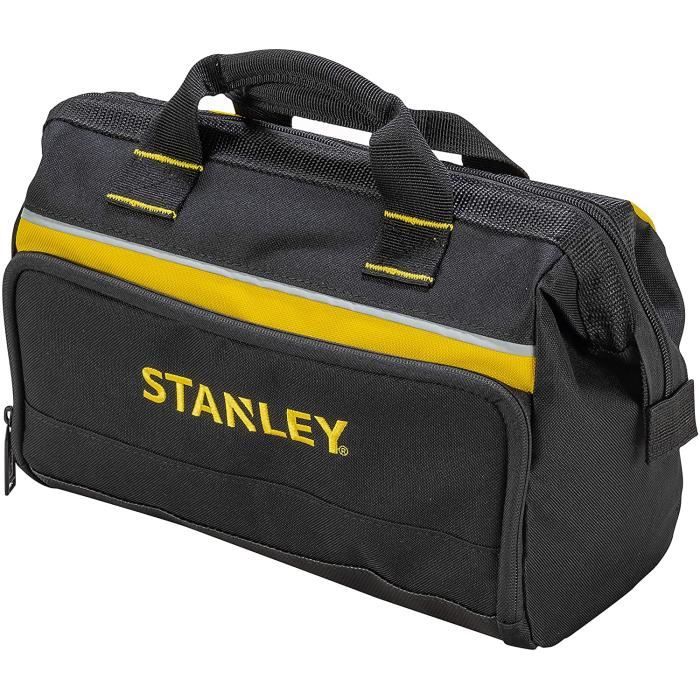 Stanley 1-93-330 Sac À Outils En Toile 600 Deniers - 8 Compartiments Intérieurs - Embase Renforcée - Poign&163