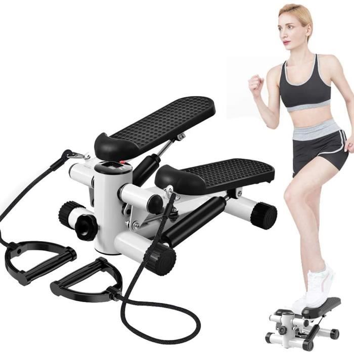 Fitness Stepper 2 en 1, Mini Stepper agrave Domicile, Up-Down Stepper 2 marches, Appareil d'entraicirc nement Maison Bureau, Poids