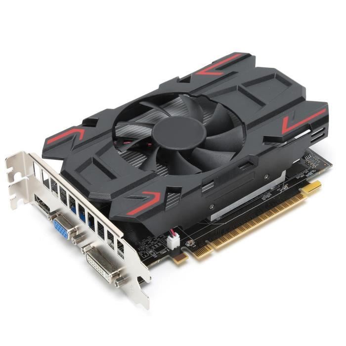 Cikonielf carte graphique d'ordinateur Carte graphique Ordinateur de bureau Accessoires réseau ATI HD6770 4GB 128Bit DDR5 650MHz
