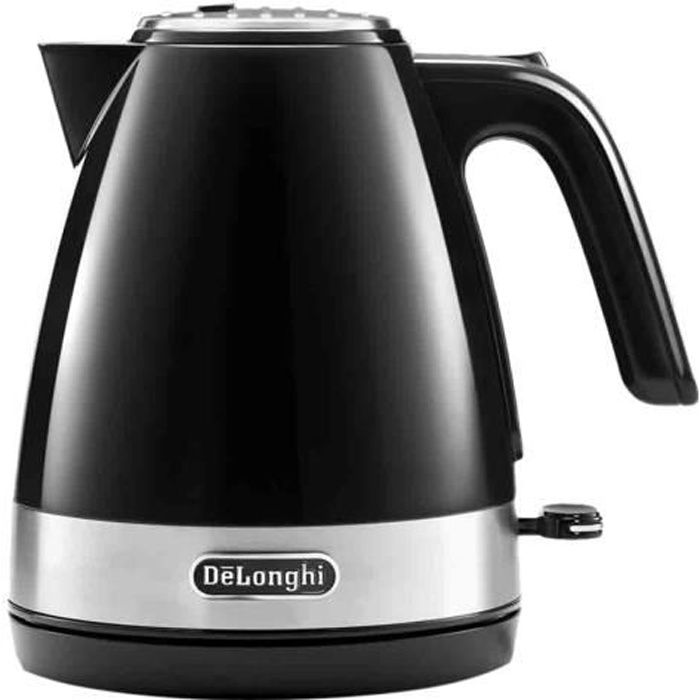 De'Longhi Active Line KBLA2000.BK Bouilloire 1 litre 2000 Watt noir intense