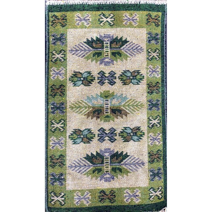 HOME DECO - Tapis Kilim - 60 x 90 cm - VERT