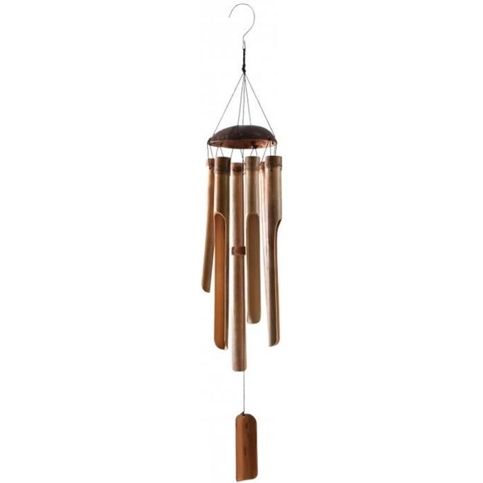 Carillon en bambou et noix de coco h88 cm