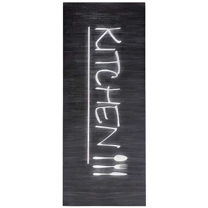 Tapis de cuisine KITCHEN Noir Dimensions - 50x120