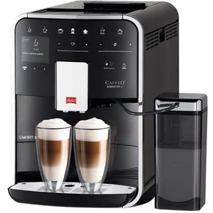 Melitta CAFFEO Barista TS Smart Machine à café automatique avec buse vapeur "Cappuccino" 15 bar noir
