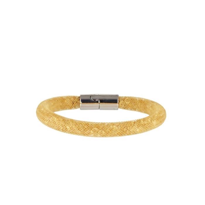 Mes-bijoux.fr - Bracelet Femme Métal Noir et ornée de Cristaux de Swarovski Element - WRI41M33gv