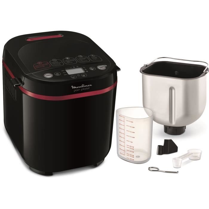 MOULINEX OW220830 Pain Plaisir Machine à pain 1 Kg, 720 W, 17 programmes, Programme sans gluten, Programme différé, Pain maison