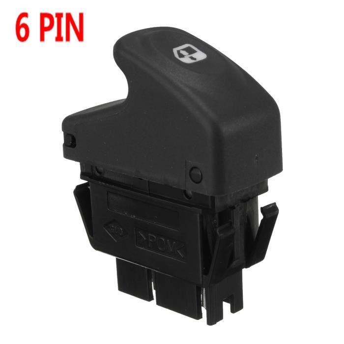6-PIN Interrupteur Commande de Vitre électrique Pour Renault Clio II Megane I 7700838101
