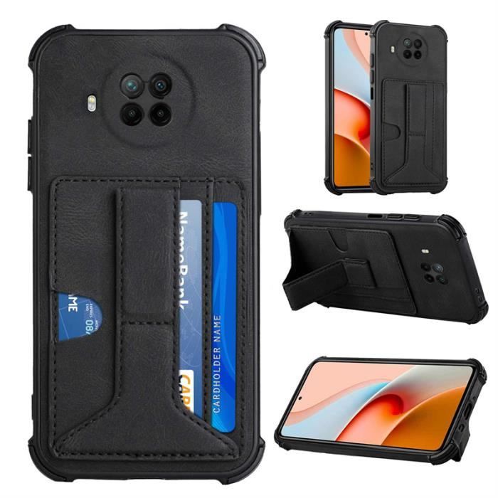 Housse Etui de luxe Portefeuille Porte Carte Et Billet pour Xiaomi Mi 10T Lite 5G (Housse Luxe Noir) RYB2