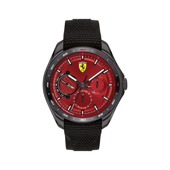 Scuderia Ferrari Homme Analogique Quartz Montre avec Bracelet en Silicone 0830682 78