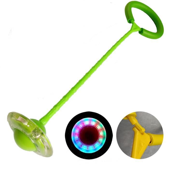 1Pcs Flash Saut Anneau Ball Adulte Unisexe Sport Gaming Fitness Balle Qui Rebondit Jeter Pied Jouets De Balle - Vert