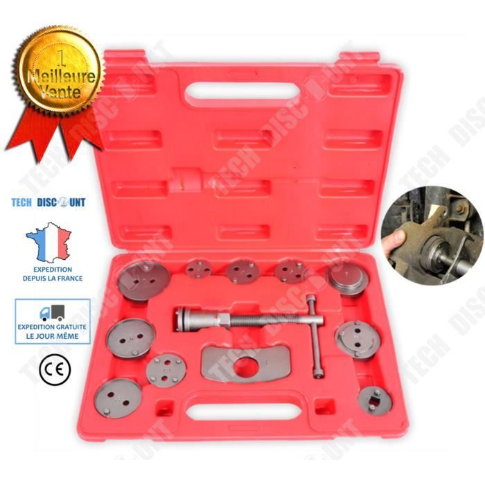 TD® Repousse piston étrier de frein universel d'Outils kit voitures 12 pièces remplacer plaquette de frein manuelle coffret pression