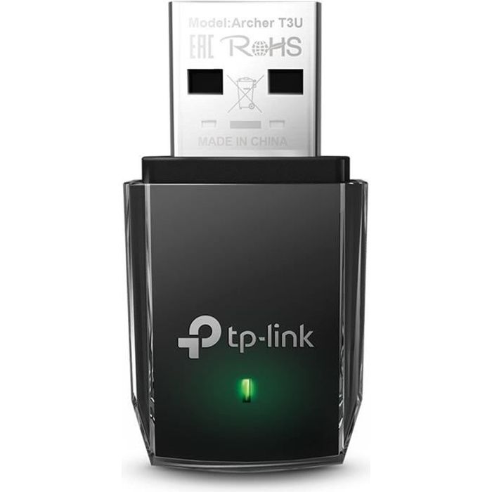 TP-Link Clé WiFi Puissante AC1300 Mbps, adaptateur USB wifi, dongle wifi, USB 3.0, MU-MIMO, Archer T3U