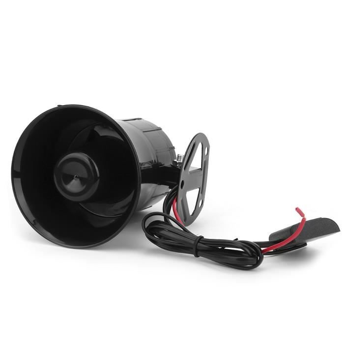 VGEBY klaxon de voiture 12V 30W voiture 3 tons corne fort haut-parleur moto mégaphone avertissement électronique sirène ambulance