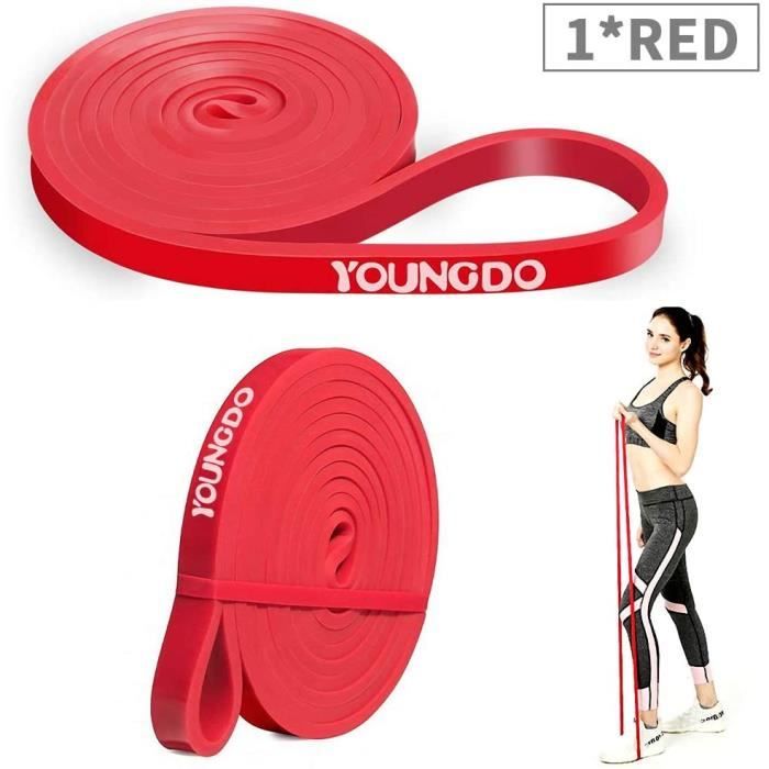 Bande de Résistance Bande Élastique Fitness Sport Musculation Pilates Yoga Gym Femme