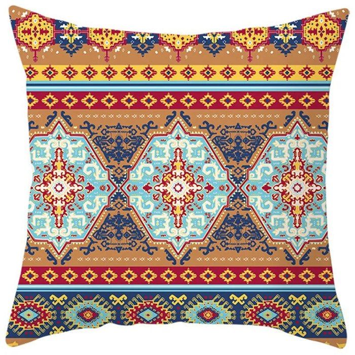 Housses De Coussin 70x70 Cm - Motif Guitare Mexicaine, Lot De 2, Microfibre Polyester - 10