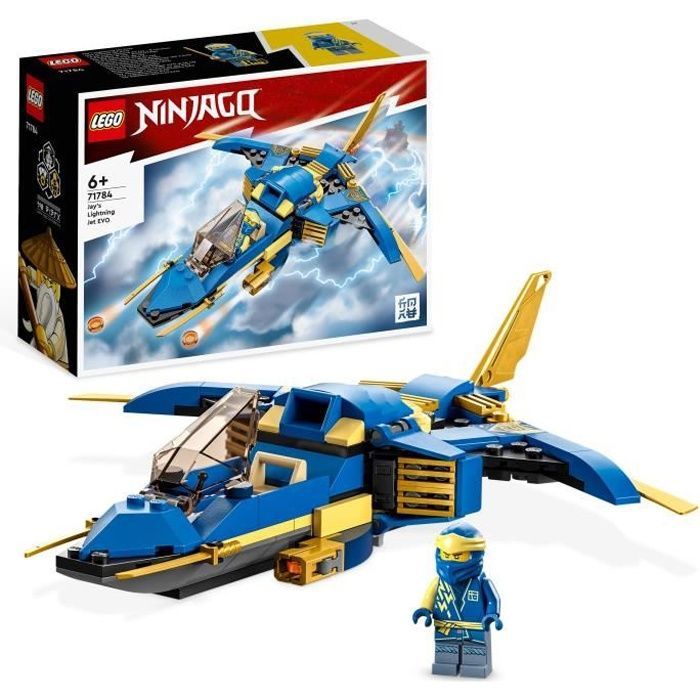 LEGO Ninjago 71784 Le Jet Supersonique De Jay évolution, Jouet De Ninja évolutif, Constructif. Reconditionné en excellent état