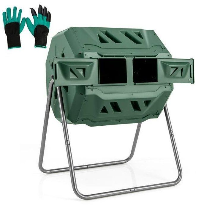 Composteur de Jardin - RELAX4LIFE - Bacs à Compost de