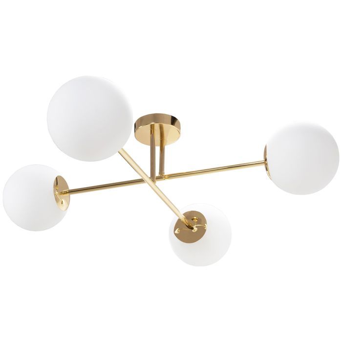 Lampe De Plafond Toolight App1248-4Cp Plafonnier 75 5 X 75 5 X 22 Cm Or