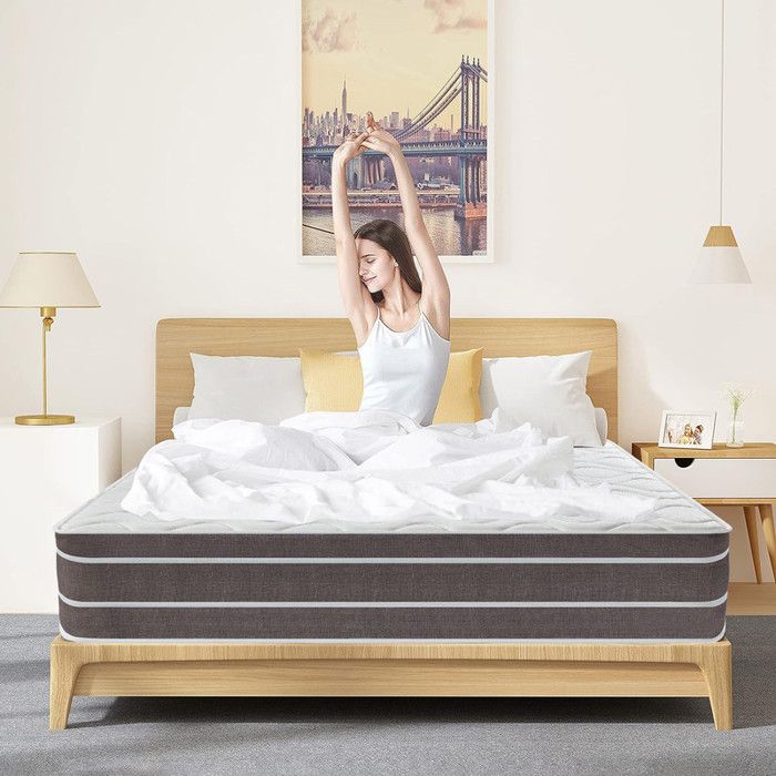 Matelas 140x190 cm - Épaisseur 26 cm - luxe - Ultra Respirante Fermeté Moyenne Literie Matelas Memoire De Forme Matelas Ergonomique