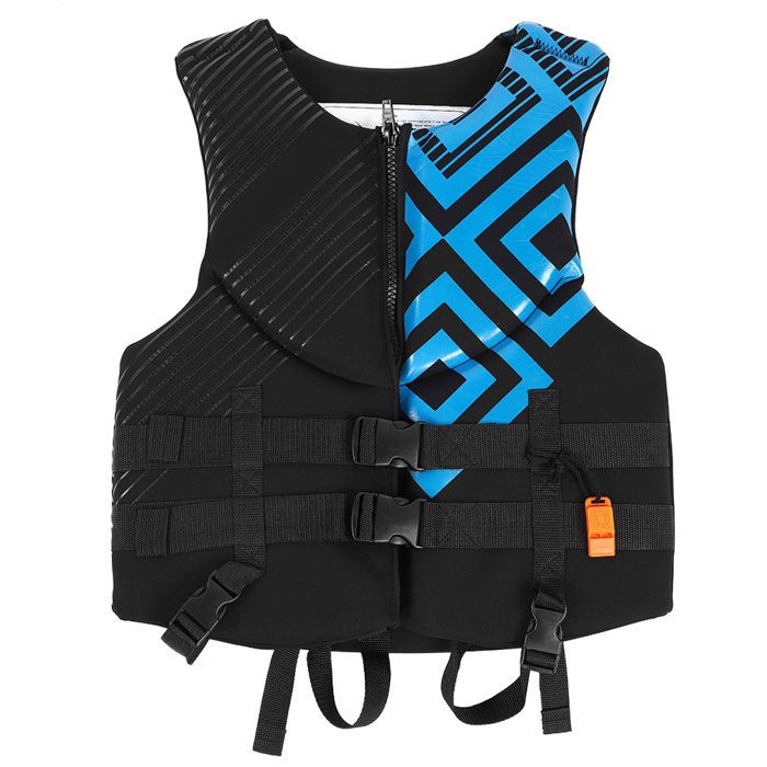 Comparer les prix de Gilet de sauvetage de sécurité pour adultes kayak natation flottabilité avec sifflet (L)