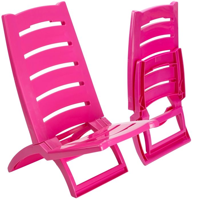 Chaise de plage TIRRENO rose