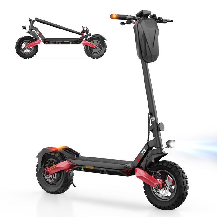 Trottinette électrique Pliable Rcb EV85F Homologuée Route - 400W, 30 Km D'autonomie, Noire