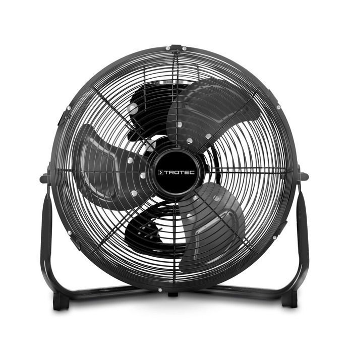 TROTEC Ventilateur de sol TVM 10 - métal noir tête inclinable 120° 3 vitesses 56 dB - Trotec