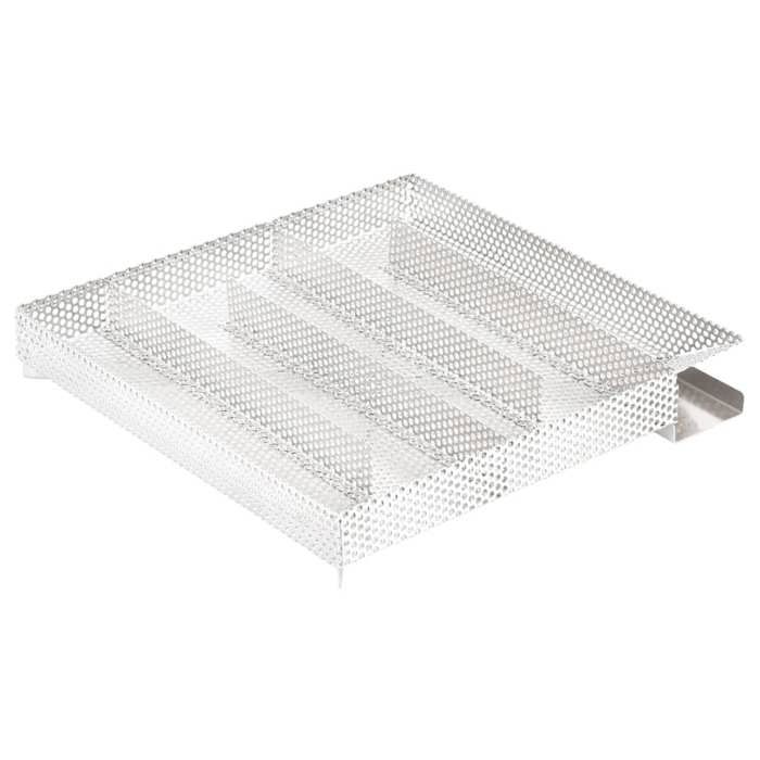 Générateur de fumée froide - vidaXL - 5 chambres - 27x27x4 5 cm - Acier inoxydable 304 - Argenté