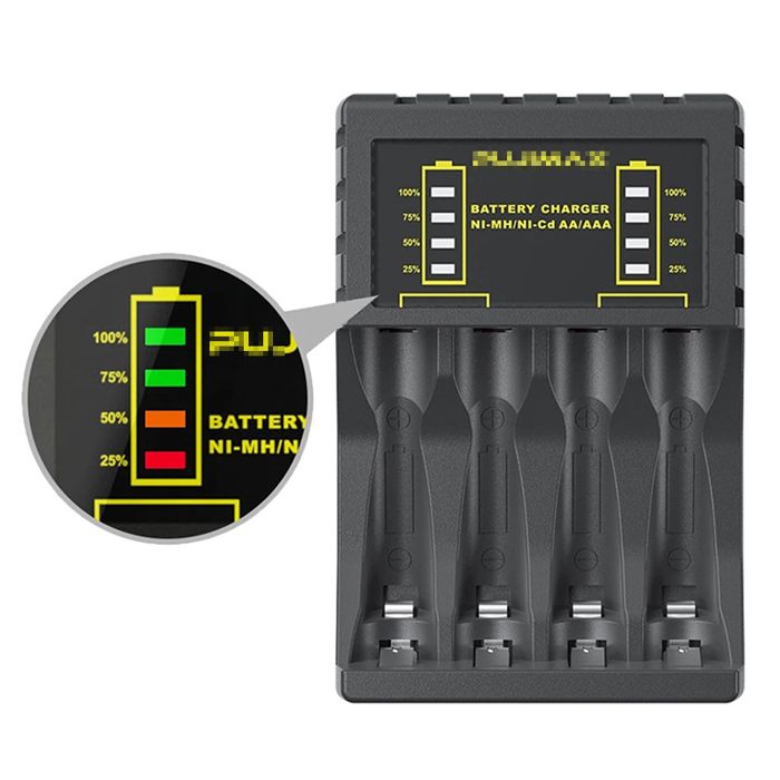 Chargeur De Batterie Rechargeable, Chargeur De Batterie Bouton - Piles Bouton USB Voyant LED Chargeur De Batterie,Chargeur Universel De Pile Bouton Pour Piles Bouton Rechargeables