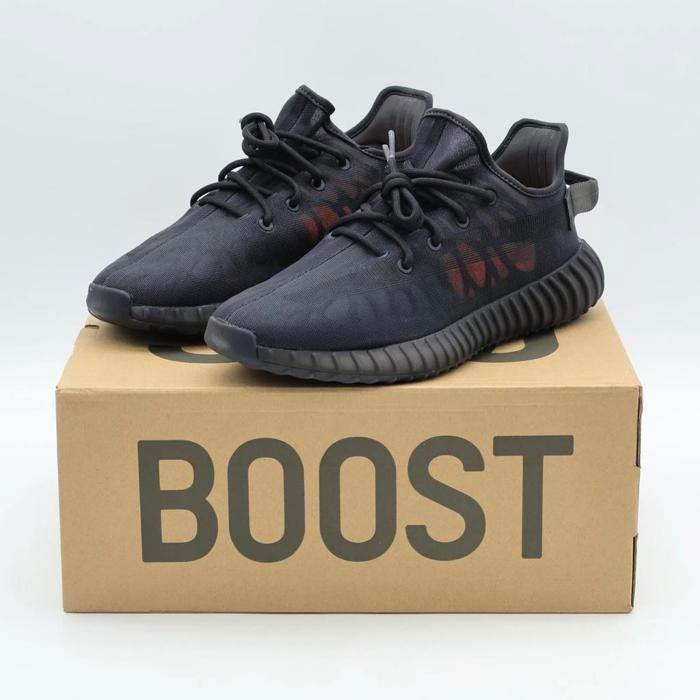 CHAUSSURES DE BASKET-BALL GX3791 Adidas Yeezy Boost 350 V2 Mono Cinder Dark Lamp Ink Black Orange (Mens)