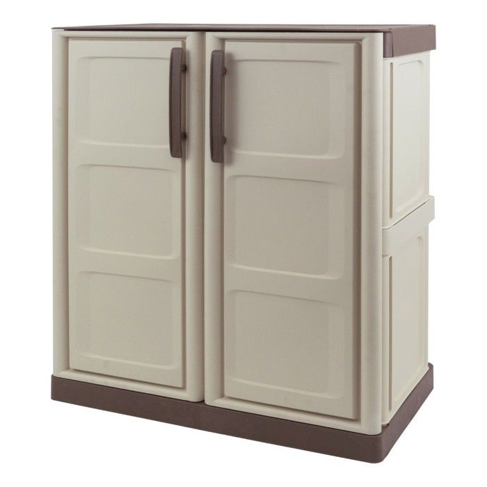 Armoire de Rangement Garage Atelier - Armoire basse beige 2 portes 1 étagère Polypropylène 70 x 39 x 85.5cm INTEC Armoire de Rangement Garage Atelier - Armoire basse beige 2 portes 1 étagère Polypropylène 70 x 39 x 85.5cm INTEC