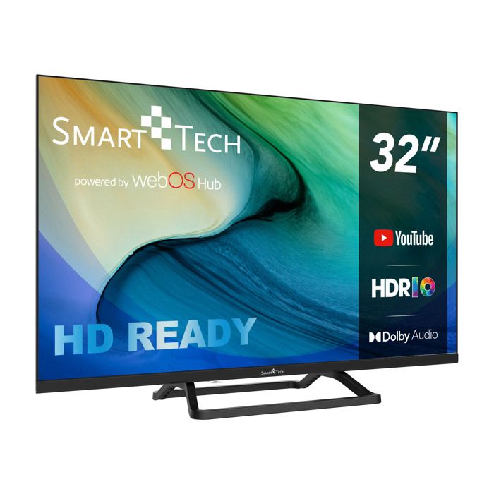 Smart Tech TV LED HD 32 (80 cm) Smart TV Web OS-32HW01V3 -Netflix Prime Video Youtube 3xHDMI - 2xUSB -DOLBY Audio